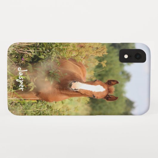 カスタム馬の写真 Case-Mate iPhoneケース (裏面(横))