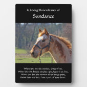 カスタム馬の名前と記念写真 フォトプラーク (正面)