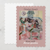 カスタム馬グッズ ラベル招待状 招待状 (正面/裏面)