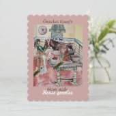 カスタム馬グッズ ラベル招待状 招待状 (スタンド正面)