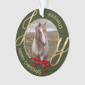 カスタム馬名フォト馬好き オーナメント (正面)