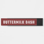 カスタム馬名レッドウエスタンストールプレート サインプレート (正面)