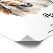 カスタム馬水彩壁画ポスター ポスター (角)