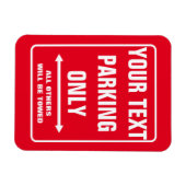 カスタム駐車専用標識おもしろい冷蔵庫用マグネット マグネット (横)