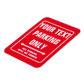 カスタム駐車専用標識おもしろい冷蔵庫用マグネット マグネット (左側)