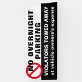 カスタム駐車禁止トウサイン遠くにバナー 横断幕 (縦)