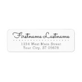 カスタム高度なスタイリッシュタイポグラフィスクリプト ラベル (正面)