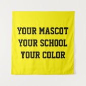 カスタム高校スピルト国旗のバナー タペストリー (正面)