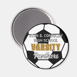 カスタム高校 varsity サッカー チーム マグネット