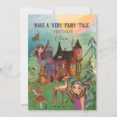 カスタム魅惑の森おとぎ話誕生日カード シーズンカード (正面)