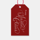 カスタム魅惑サンタクロースのクリスマスギフトタグ ギフトタグ (正面)