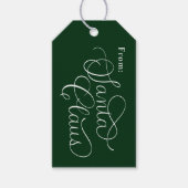 カスタム魅惑サンタクロースのクリスマスギフトタグ ギフトタグ (正面)