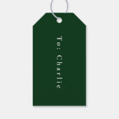 カスタム魅惑サンタクロースのクリスマスギフトタグ ギフトタグ (裏面)