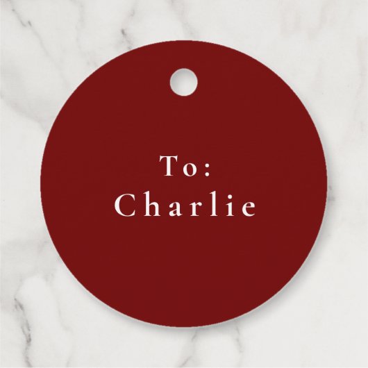 カスタム魅惑サンタクロースのクリスマスギフトタグ フェイバータグ (裏面)