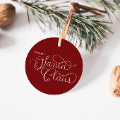 カスタム魅惑サンタクロースのクリスマスギフトタグ フェイバータグ
