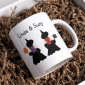 カスタム魔女ハロウィン ツートーンマグカップ