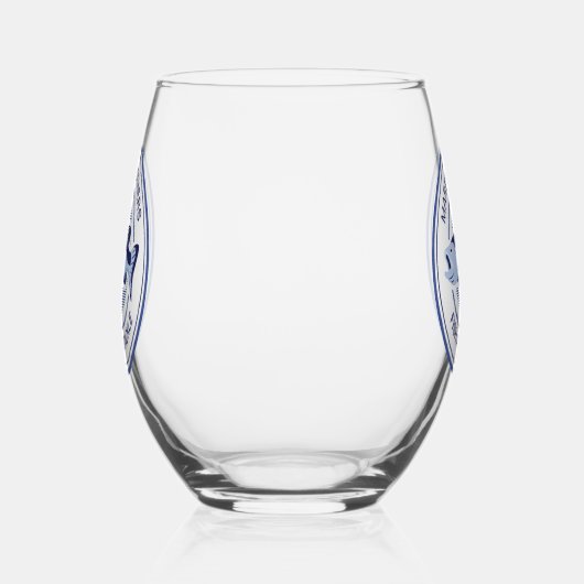 カスタム魚とタックルショップブルーフィッシャーマン ステムなしワイングラス (右)