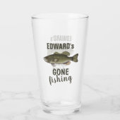 カスタム魚釣りパーソナライズされた タンブラーグラス (裏面)