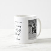 カスタム魚釣り写真の父の日 コーヒーマグカップ (正面右)