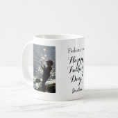 カスタム魚釣り写真の父の日 コーヒーマグカップ (正面左)