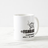 カスタム魚 コーヒーマグカップ (正面右)