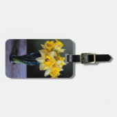 カスタム鮮やか水仙の静物テンプレート  ラゲッジタグ (正面横)