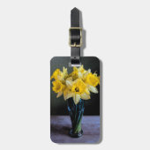 カスタム鮮やか水仙の静物テンプレート  ラゲッジタグ (正面縦)