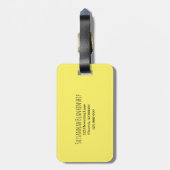 カスタム鮮やか水仙の静物テンプレート  ラゲッジタグ (裏面縦)