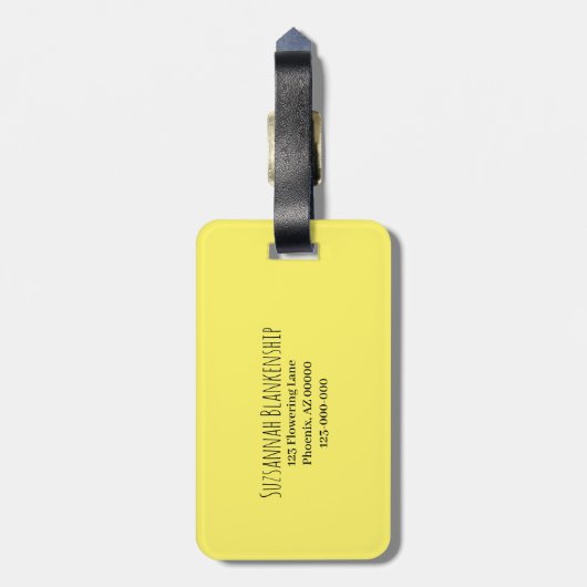 カスタム鮮やか水仙の静物テンプレート  ラゲッジタグ (裏面縦)