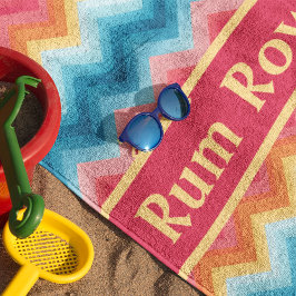 カスタム鮮やか色ビーチタオル – カスタム文字 ビーチタオル