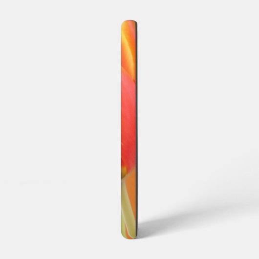 カスタム鮮やかOrange Tulip花写真 Samsung Galaxyケース (左側面)