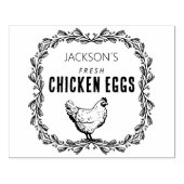 カスタム鶏の卵、スモールビジネス ラバースタンプ (インプリント)