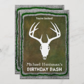 カスタム鹿狩りスカル 招待状 (正面/裏面)