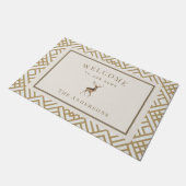 カスタム鹿 ドアマット (アングル)