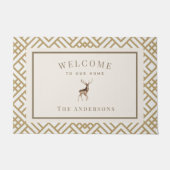 カスタム鹿 ドアマット (正面)