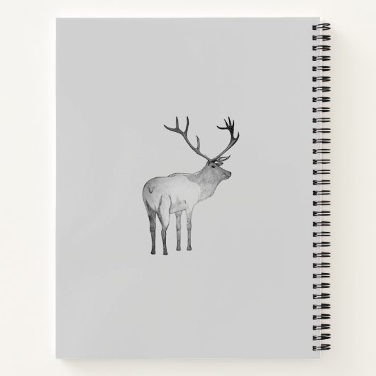 カスタム鹿 ノートブック (裏面)
