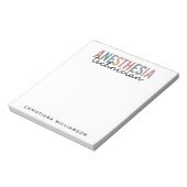 カスタム麻酔技術者レトロ麻酔技術 ノートパッド (回転)