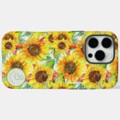 カスタム黄ひまわり Case-Mate iPhoneケース (裏面 (横))