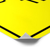 カスタム黄保平壁ポスターテンプレート ポスター (角)