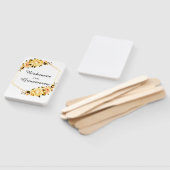 カスタム黄色結婚のファンのセット ハンドファン (組立なし)