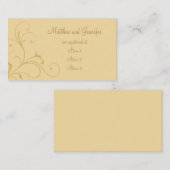 カスタム黄金結婚のギフト登録カード エンクロージャーカード (正面/裏面)