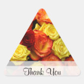 カスタム黄・赤・オレンジバラシール 三角形シール (正面)
