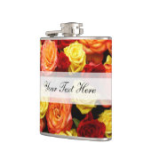 カスタム黄/赤/オレンジバラスキットル フラスク (左)