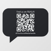 カスタム黒い音声バブルウィンドウ貼り付けシール ウィンドウサイン (シート)