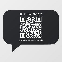 カスタム黒い音声バブルウィンドウ貼り付けシール ウィンドウサイン