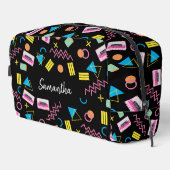 カスタム黒カラフル80年代80年代レトロ模様 ドップキット (右コーナー)