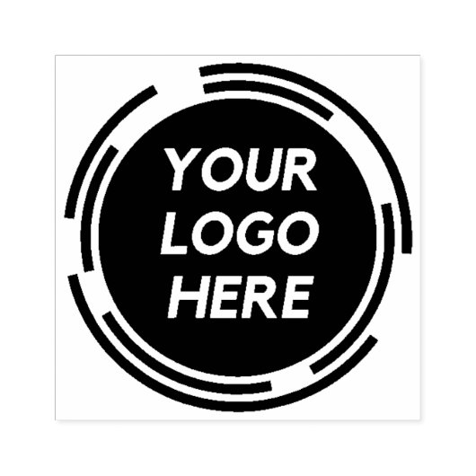 カスタム黒パーソナライズされた丸 ラバースタンプ (インプリント)