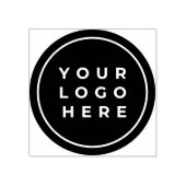 カスタム黒パーソナライズされた丸 ラバースタンプ (インプリント)