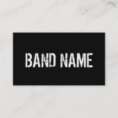 カスタム黒モダン白バンドQRコード 名刺 (正面)