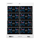 カスタム黒図解入りの、写真付きの製品ラベル ラベル (フルシート)